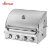 Professional manufacturing stainless steel cookware set bbq smoker barbecue outdoor 4 burners built in gas bbq grill