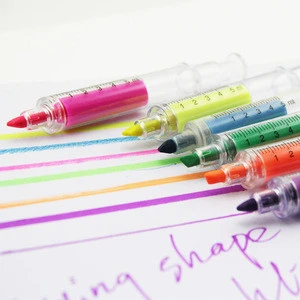 Promotion Colored Ink Syringe Highlighter