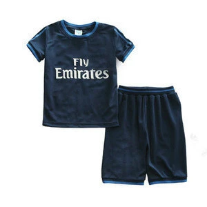 Promotional Custommade Sports Wear Kids Full Football Uniforms Children Soccer Team Jersey Kits