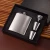 Import Promotional silver hip flask set with solid gift box,portable hip flask from China