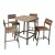 Pub Bar Table And Chair Plastic Wood Furniture Bistro Set Bar Table