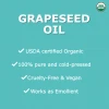 Pure Natural cold pressed Organic Grapeseed Oil