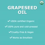 Pure Natural cold pressed Organic Grapeseed Oil