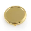 Push button silver / rose gold / gold color Cheap compact mirror sublimation pocket mirror