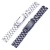 Import PVD Black silver 5 Beads Solid 22mm Stainless Steel Watch Band for Moto 360 from China