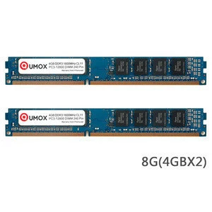 QUMOX 4GB wholesale Original Chips Ram DDR3 1600 1600MHz PC3-12800 (240 PIN) DIMM-Speicher