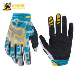 Racing Motor Cross Cow Genuine Perforated Leather Gloves