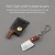 Import Ready to Ship Hot Sale 3CR13 Stainless Steel Blade Colored Wood+copper Nail Handle Mini Portable Knife Mini Knife Keychain 50PCS from China