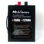 Rechargeable battery 12v 120Ah 12v lifepo4 battery with light storage battery for UAV Solar energy systems boat engines yacht
