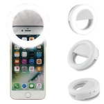 Rechargeable flash led camera 3-level adjustable ring light for photography