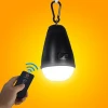 Rechargeable Remote Control Waterproof Smart Portable/Hanging Mini Laybag Tent Light Cordless Led Camping Light for Camping