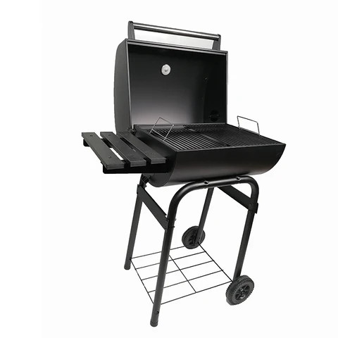 Recommend heavy Oven Design charcoal barbecue smoker trolley charcoal bbq grill for outdoor garden