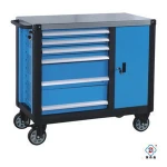 Red 72 inch rolling tool cabinet