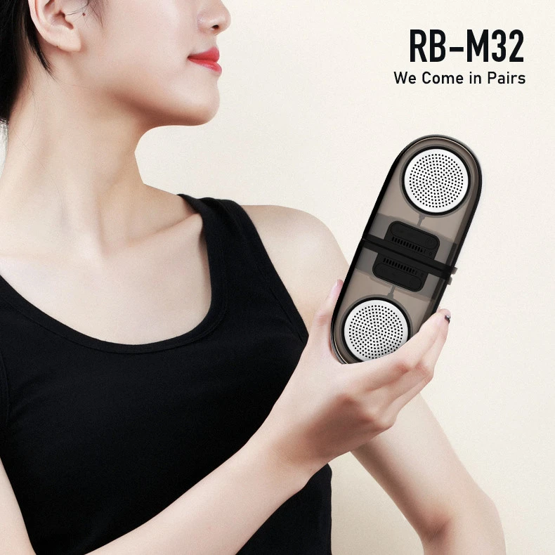 Remax RB-M22 Stylish and innovative design MIN IStereo music system home theater speaker bluetooth Magnetic Bluetooth Speaker