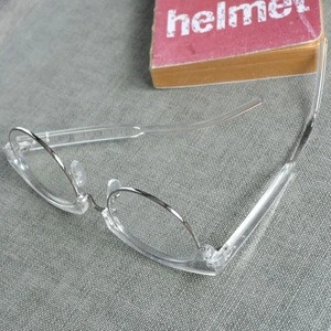 Retro Classic Half Metal Frame clear lens glasses eyeglasses men women gafas