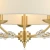Import Retro decoration vintage frames metal 5 heads textile cloth lamp shade chandelier from China