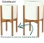 Import Retro Expandable Raised Planter Holder Bamboo Wood Adjustable Plant Stand from China