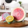 Reusable silicone stretch film food cover wraps silicone stretch lids