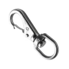 Rigging 304 316 stainless steel swivel snap hook with eye