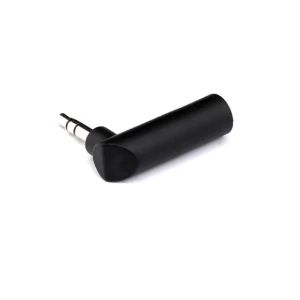Right angle Plastic nickel plated black plastic jacket 3.5mm stereo plug to 6.35mm female jack,3.5 male plug to 1/4 socket