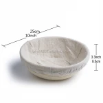 Round Proofing Basket Proofing Basket Proofing Bowl Bread Sourdough Dough with Liner + Dough Whisk + Dough Scraper + Lame