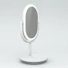 Round Rechargeable Touch Control LED Makeup Mirror with 3 Colors Dimmable Light AIMR-100