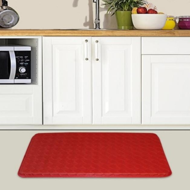 Rubber foam back anti fatigue comfort kitchen floor mat