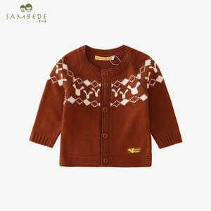 SAMBEDE 1-5T Winter Baby Clothes Baby Girls O-neck Sweater Soft &Warm CardiganSM6D5698