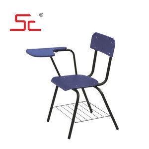 School ergonomic chair with tablet for college student