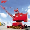 Seaport swing stationary cranes with spreader or grab with demag design