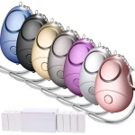 Self-Defense Security Safe Sound Alarm with LED, Safesound Personal Alarm, 130 db Emergency Safety Personal Alarms Keychain