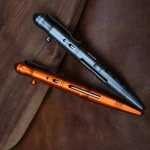 self defense supplies challenger hunter aviation steel/copper/titanium/aluminum glass breaker orange tactical pen