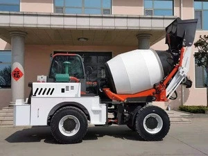 Self loading 2 cubic meters small concrete mixer truck