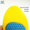 Shock absorption PU011 foot support insoles customized color gel plastic sport insole