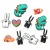 Import Shoe charm Factory lovely cartoon custom 2d soft pvc rubber shoe charm clip from China