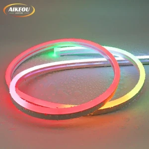 Side lighting silicone neon strip 06*12mm 9.6w flexible silicone neon sign LED neon