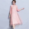 silk Retro Chinese National Dress vintage traditional chinese dress