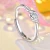 Import Simple and versatile fashion love intertwined confession proposal opening ring from China