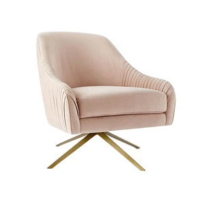 Single seater tufted designer hotel chaise lounge chair