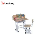 single student school desk with attached chair