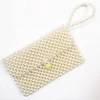 Small handmade wedding pearl bedding bag evening party bags acrylic pearl bag