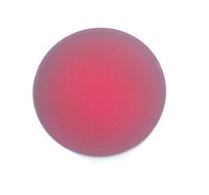 Small Red tinted colored stained glass for optical instrument