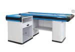 Small Supermarket Cashier Counter Desk Checkout Counter For Shopping Mall,  Small Supermarket Cashier Counter