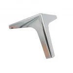 Sofa corner leg metal feet for furniture Modern metal Silver chrome furniture leg for sofa