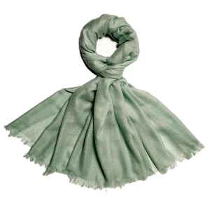 Soft solid color women&#x27;s silk cashmere blended scarves long shawl