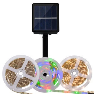 Solar Save Energy 3M Soft Sticker Tape Automatic Outside Garden Decoration LED Light,RGB Color/Warm White