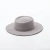 Import Solid Color Round Top Fedora Wool Felt Hat For Women from China