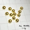 solid Gold metal bead 0.5 gram 99.99% pure element 79 sample