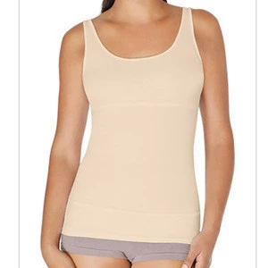 Buy Solid Plain Color Ultra Stretchy Vest Thin Sexy Nylon/spandex Camisole  For Girls High Quality Body Slimming Shapewear from Dongguan Mingcheng  Apparel Co., Ltd., China