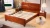Import Solid Wood Sandalwood Red Wingceltis Color Office Bedroom Furniture Living Room Furniture Bed Beds + NIGHT TABLE+SLAT BOARD from China